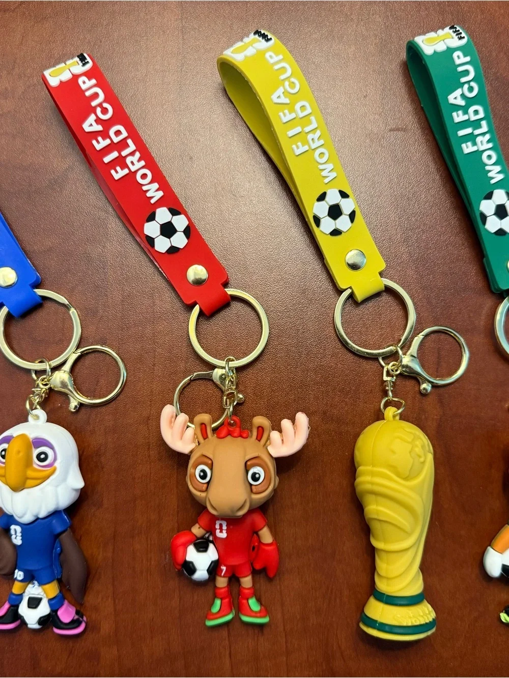 2026 FIFA World Cup 4 Pack Mascot Keychains